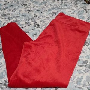 XXL No Boundaries crushed velvet red pants